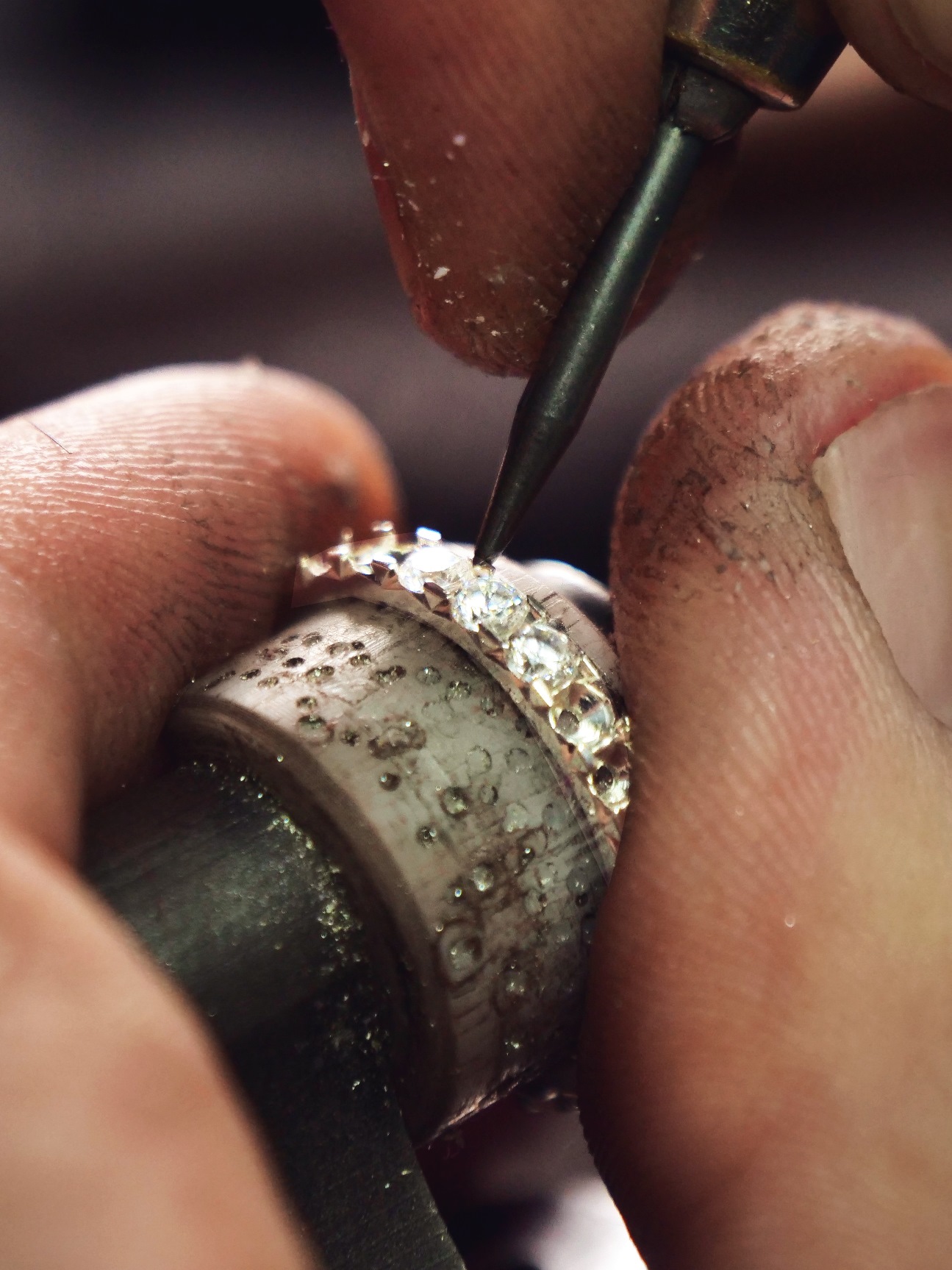 Close up of the hands